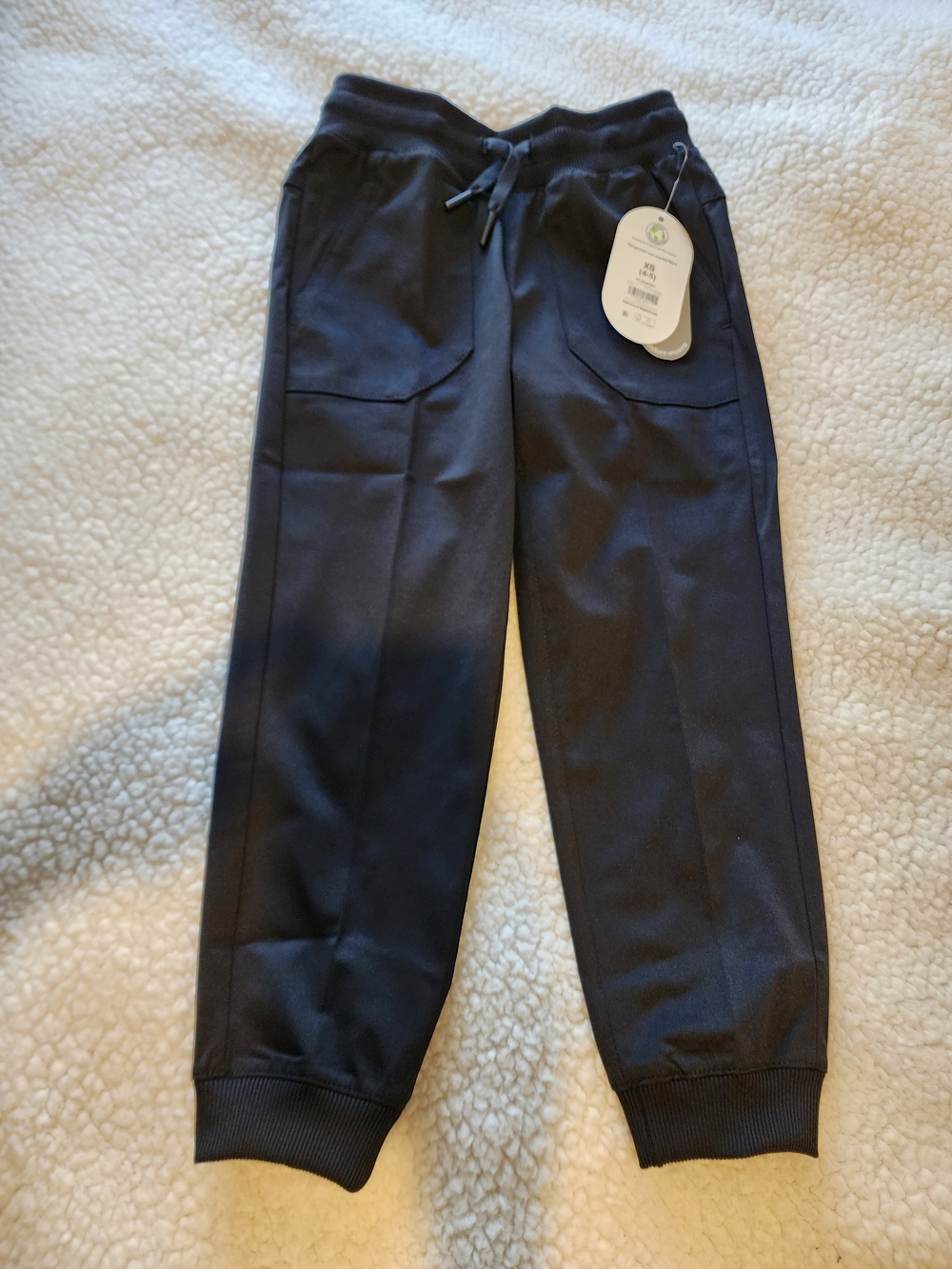 wonder nation Black Kids Jogger Pants with Pockets